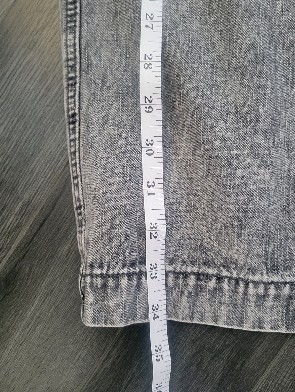NWT VELVET HEART Paulina Midi Light Gray Denim Skirt - Size L/G - Picture 10 of 10